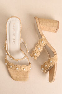 Helena Pearl Scallop Heel Detail 2 - Altar'd State