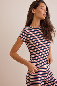 Classic Coast Stripe Top Detail 4 - Altar'd State
