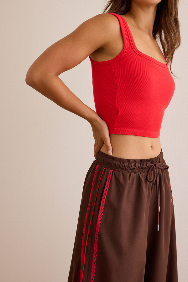 Relay Lace Stripe Pant Detail 2 - Altar'd State