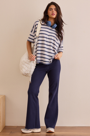Relaxed Rib Oversized Tee - Altar'd State - 