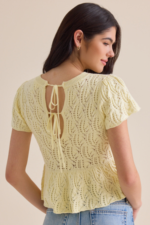 Lexie Pointelle Top - Altar'd State - 