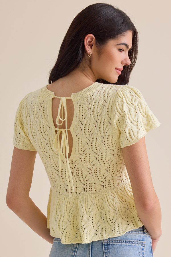 Lexie Pointelle Top Detail 2 - Altar'd State