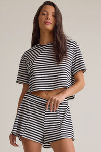 Nyra Stripe Relaxed Short - Altar'd State