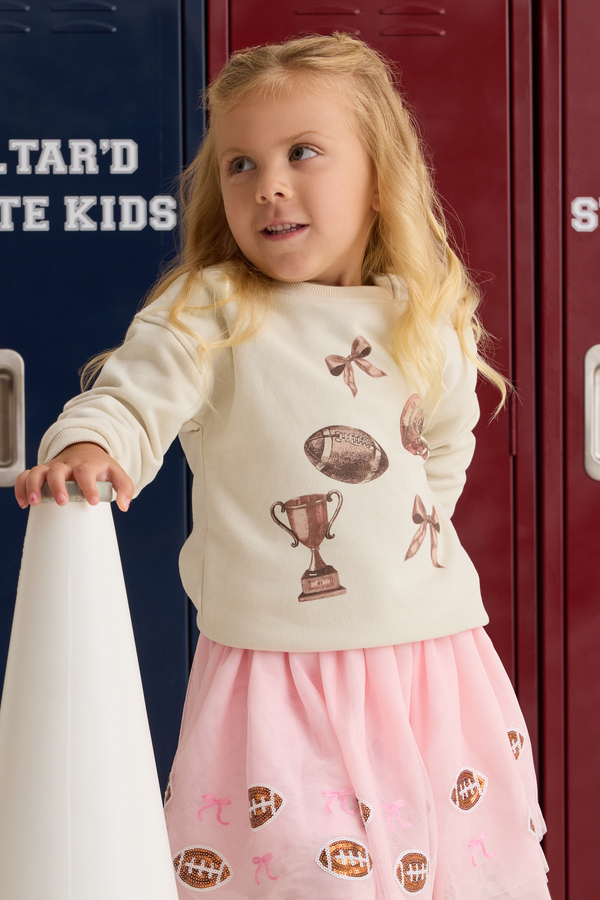 Gia Gameday Bow Sweatshirt - Altar'd State