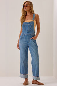 Shelby Denim Overalls Detail 2 - Altar'd State