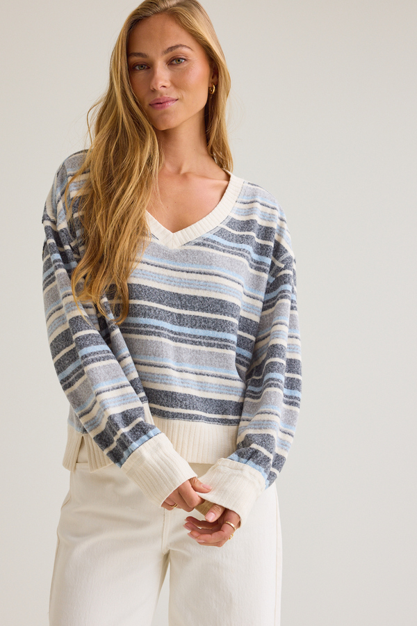 Cecelia Striped Knit Top Detail 3 - Altar'd State