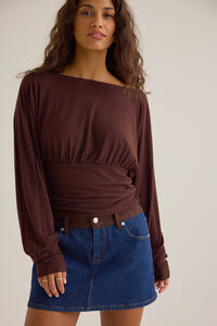 Nala Boat Neck Top Detail 2 - Altar'd State