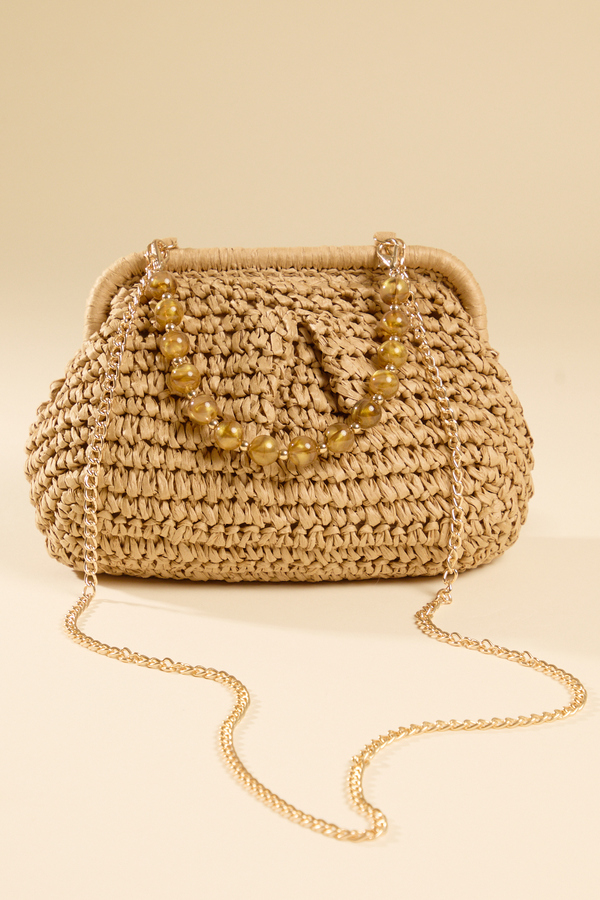 Lola Beaded Woven Bag - Altar'd State