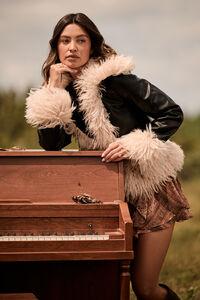 Rosemary Faux Fur Trim Jacket Detail 2 - Altar'd State