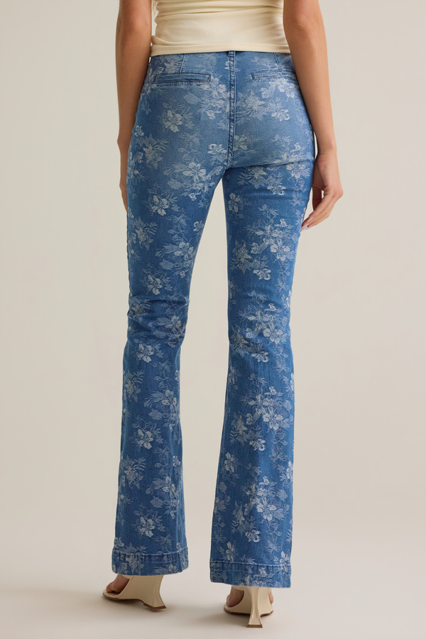 Ada Floral High Rise Jeans Detail 4 - Altar'd State