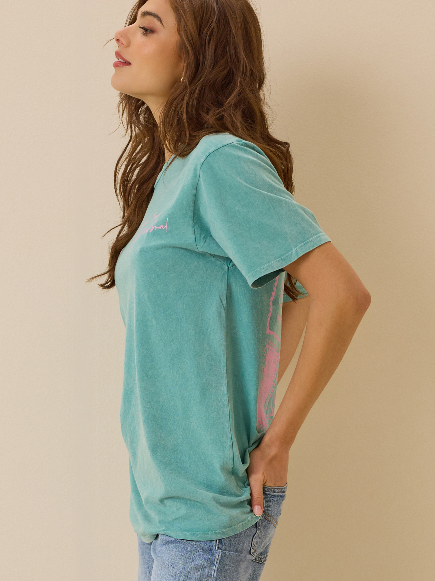 Golden Hour Postcard Graphic Tee in Canton | Altar'd State