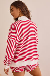 USA Stripe Mockneck Pullover Detail 4 - Altar'd State