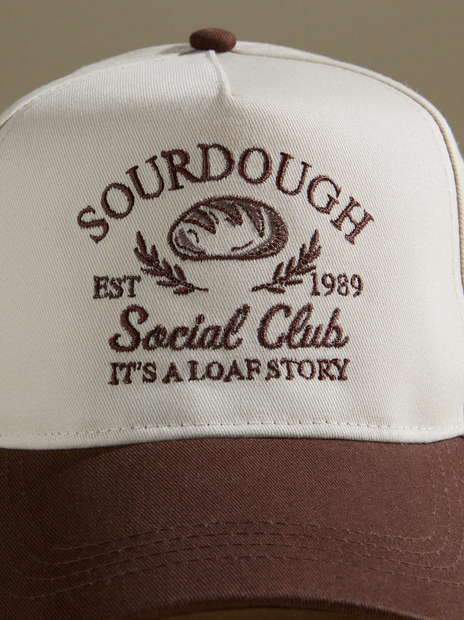 ? NWT Altar’d State Spicy Margs Social Club Trucker Hat Blue Beige Spicy Marg Social Club - Green Vintage Trucker Hat – KenzKustomz main image 2