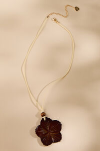 Corded Hibiscus Necklace Detail 2 - Altar'd State