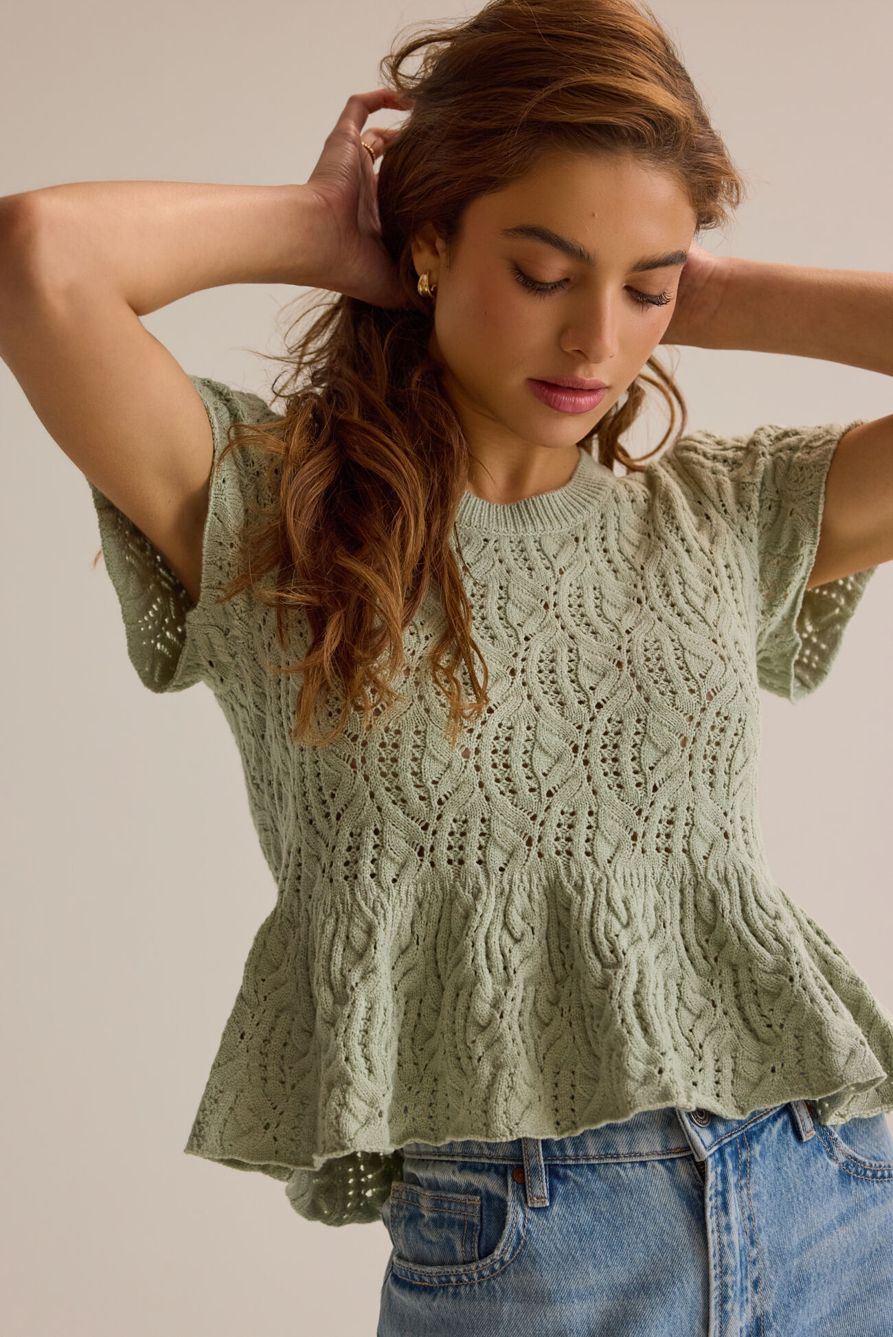 Lexie Pointelle Top