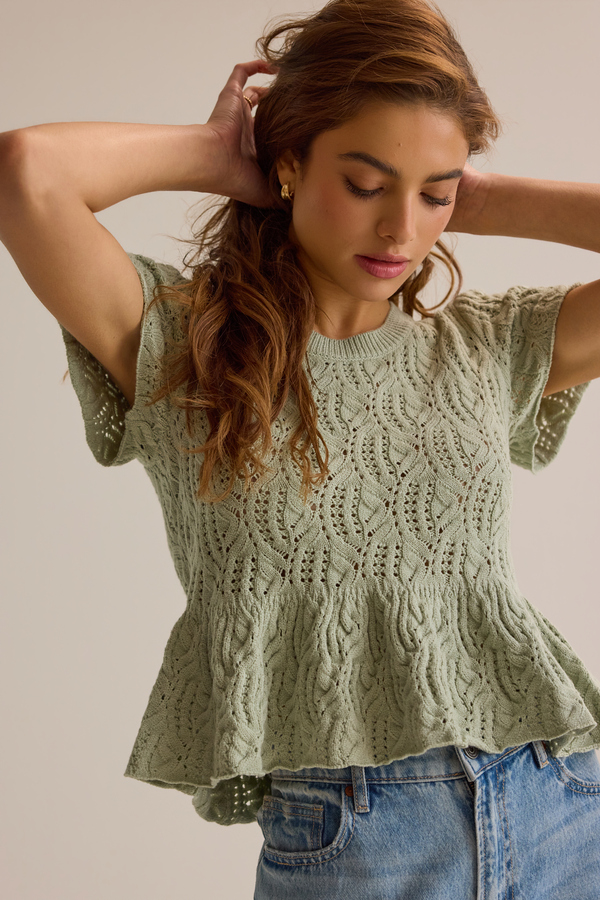 Lexie Pointelle Top - Altar'd State