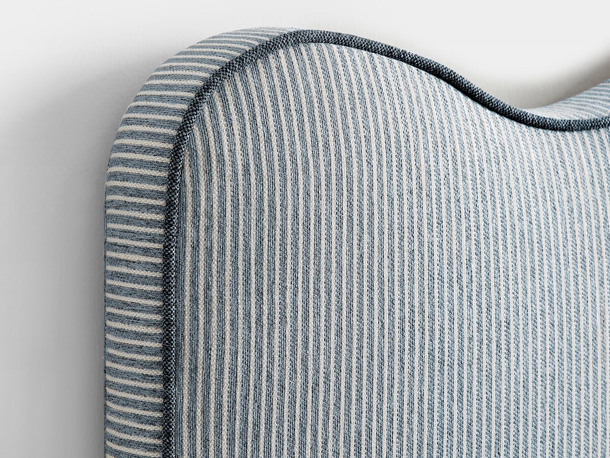 Gemma Stripe Upholstered Headboard Detail 4 - Altar'd State