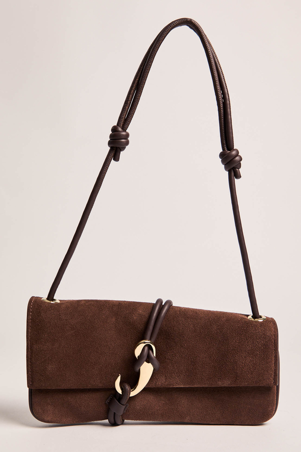 Espresso Slanted Shoulder Hook Bag - Altar'd State
