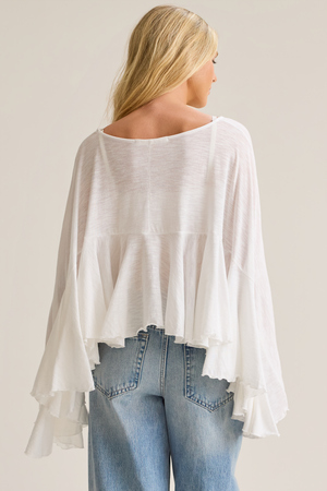 Conya Flowy Ruffle Top - Altar'd State - 