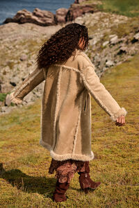 Savannah Faux Suede Coat Detail 5 - Altar'd State