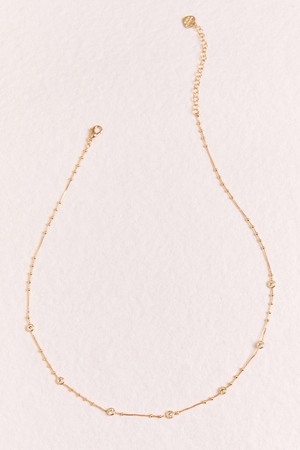 18K Camille Bezel Necklace - Altar'd State - 