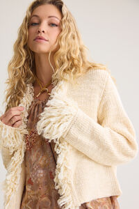 Gabby Fringe Cardigan Sweater Detail 3 - Altar'd State