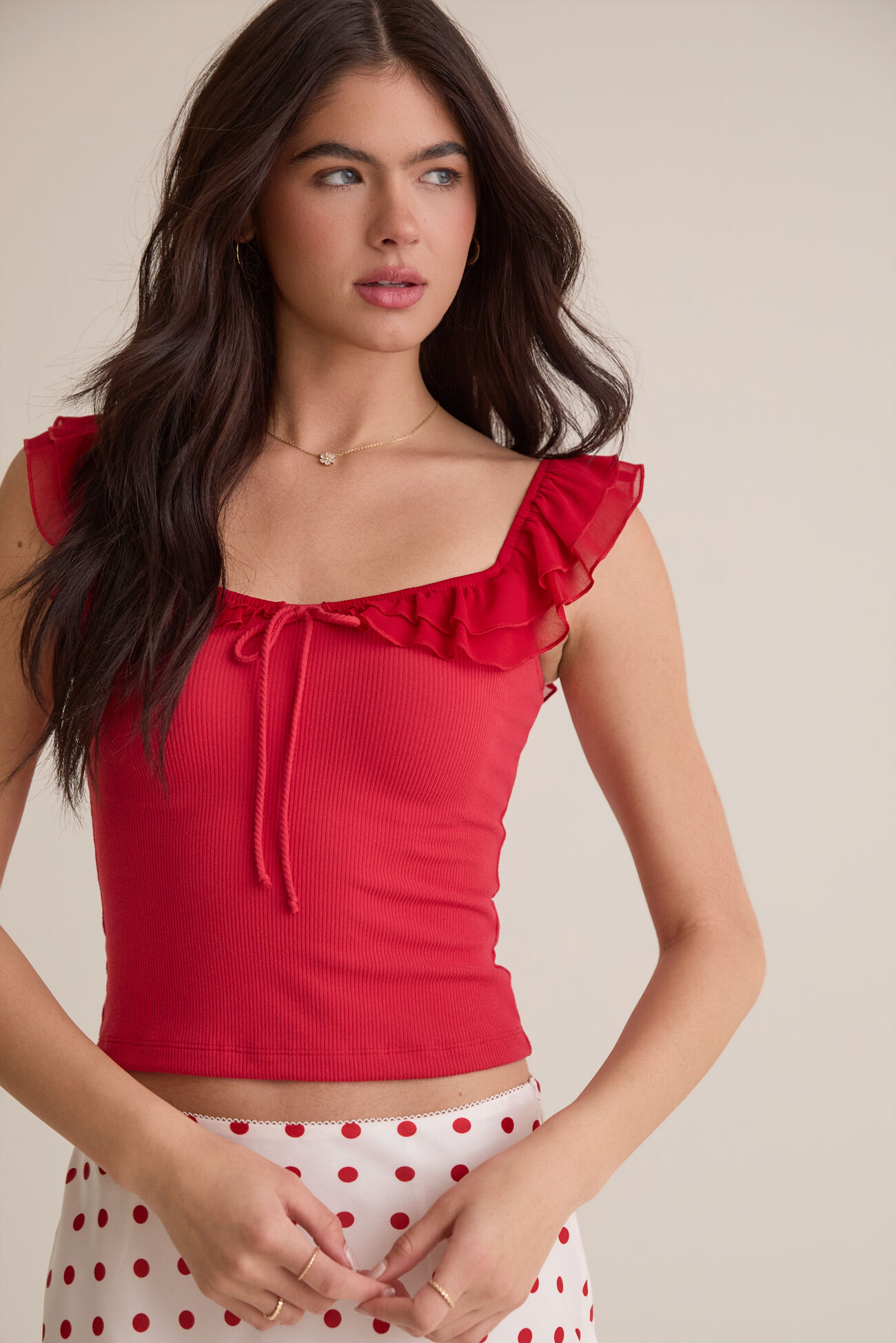 Josie Flutter Sleeve Tank
