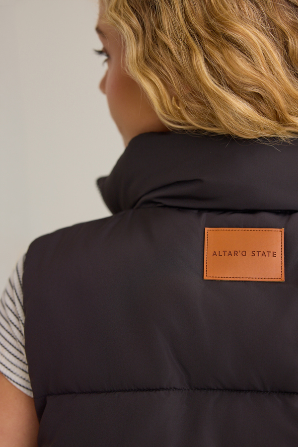 Brinity Puffer Vest Detail 5 - Altar'd State