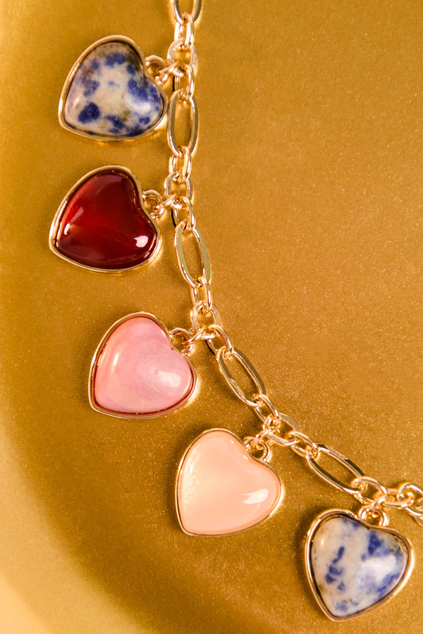 Heart Charm Necklace Detail 3 - Altar'd State