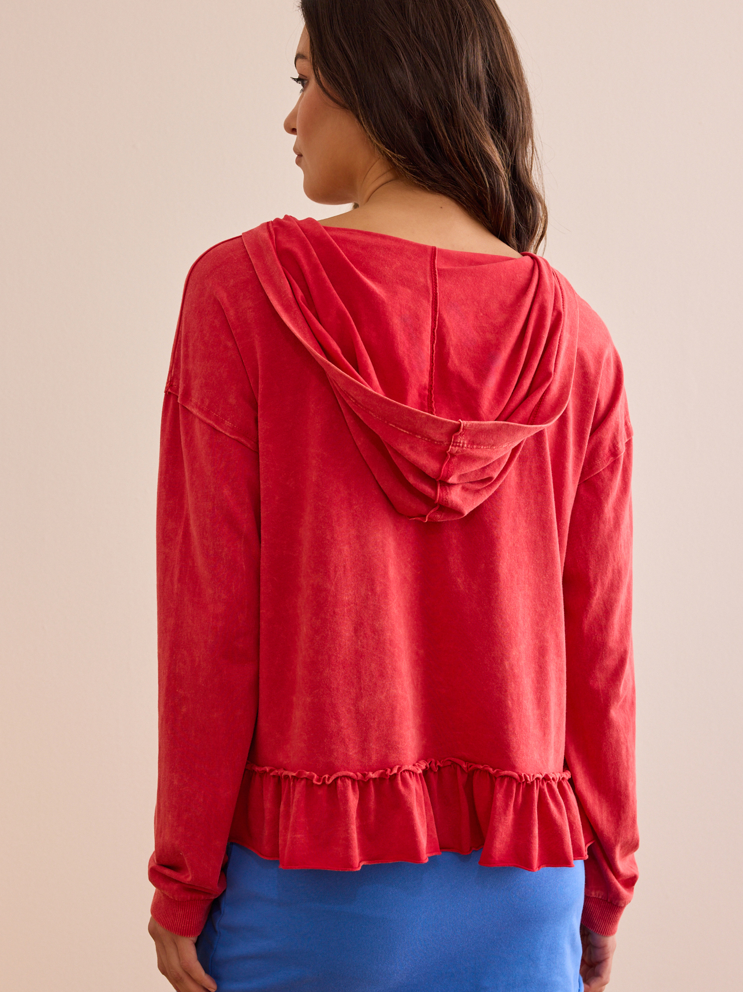 Easy Flow Ruffle Top in Lollipop | Altar'd State