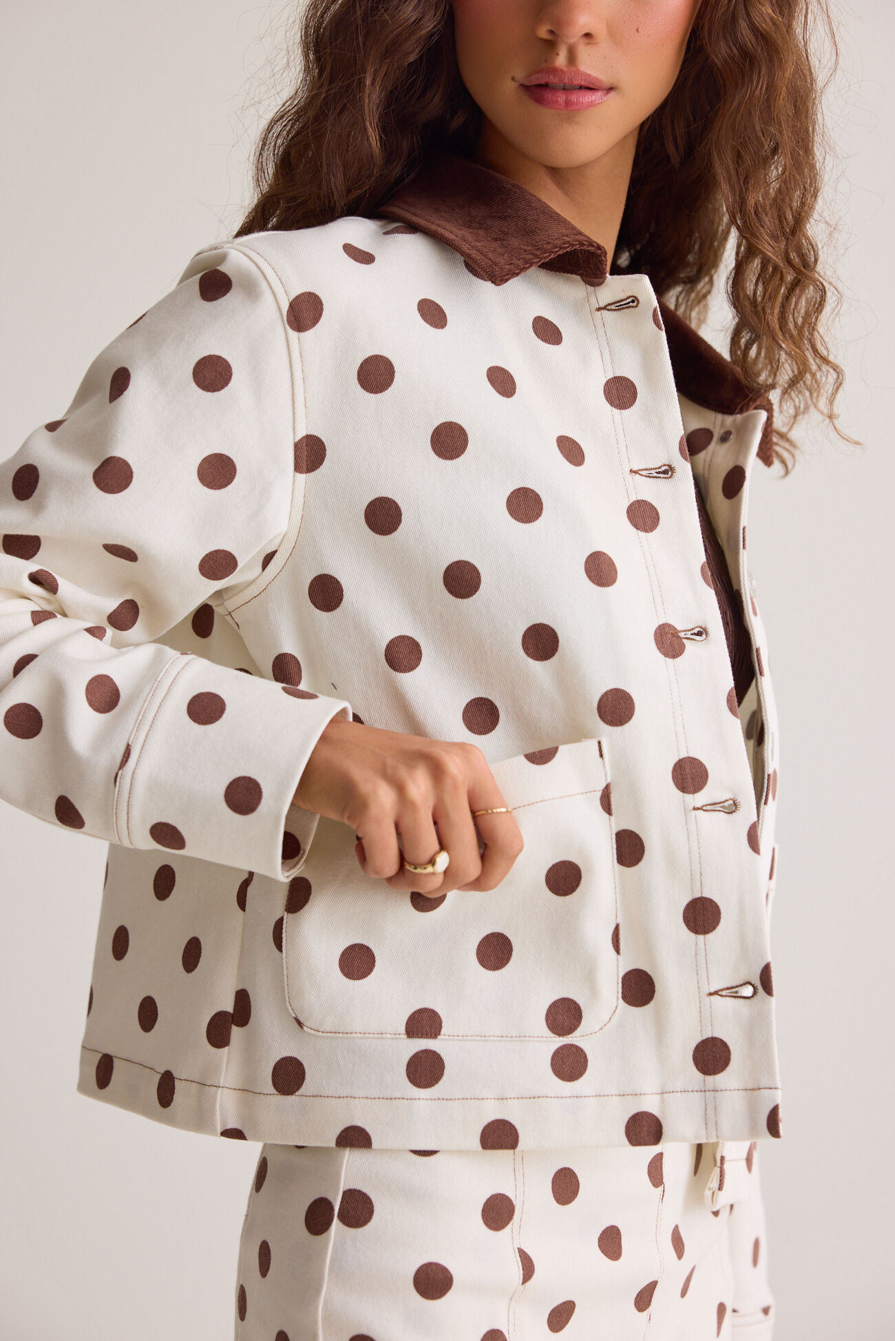 Kaeleigh Polka Dot Jacket