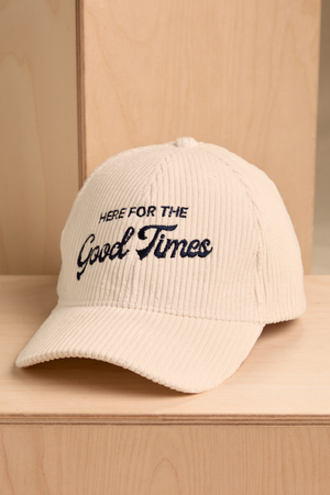 Here for the Good Times Cord Baseball Hat - Altar'd State - 