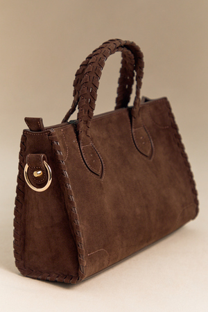 Braided Suede Crossbody Bag - Altar'd State - 