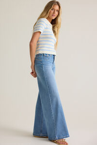 Loran Mini Pocket Wide Leg Jeans Detail 3 - Altar'd State