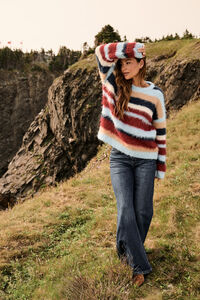 Hazel Striped Sweater Detail 4 - Altar'd State