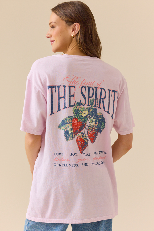 Fruit Of The Spirit Oversized Tee Detail 2 - Altar'd State