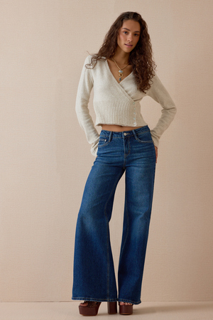 Ciela Wrap Button Side Sweater - Altar'd State - 