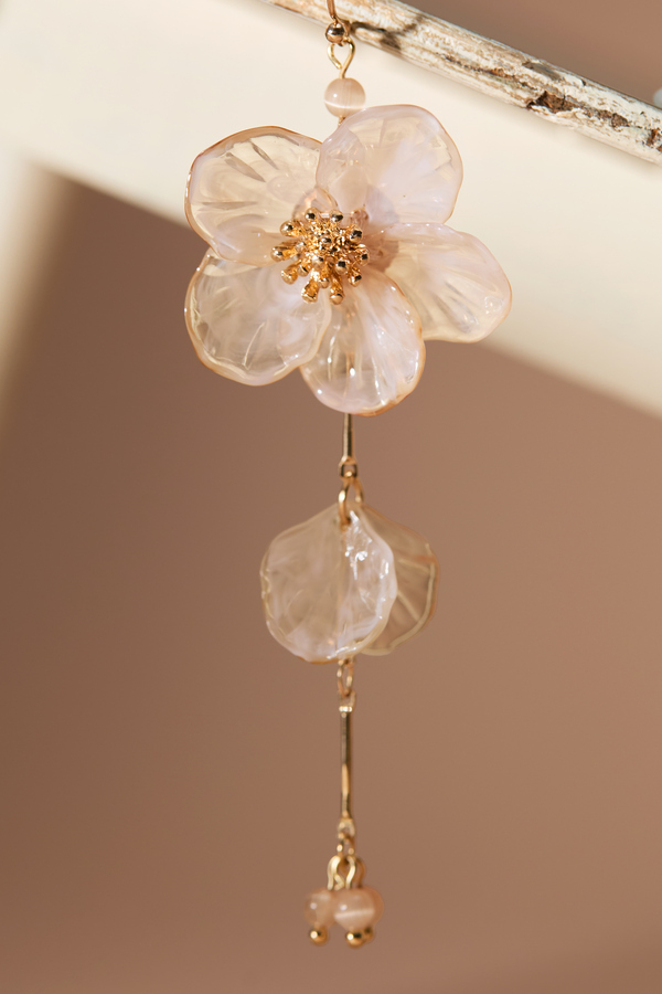 Linear Flora Dangle Earrings Detail 2 - Altar'd State