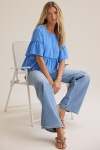 Jackie Ruffle Sleeve Top - Altar'd State