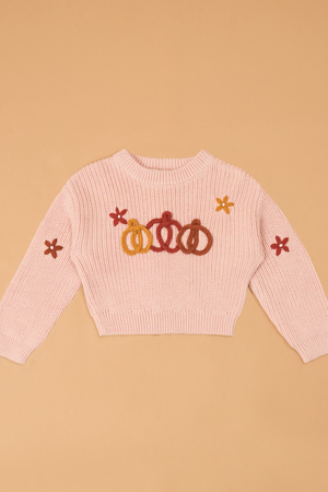 Hazel Harvest Flower Knit Sweater - Altar'd State - 