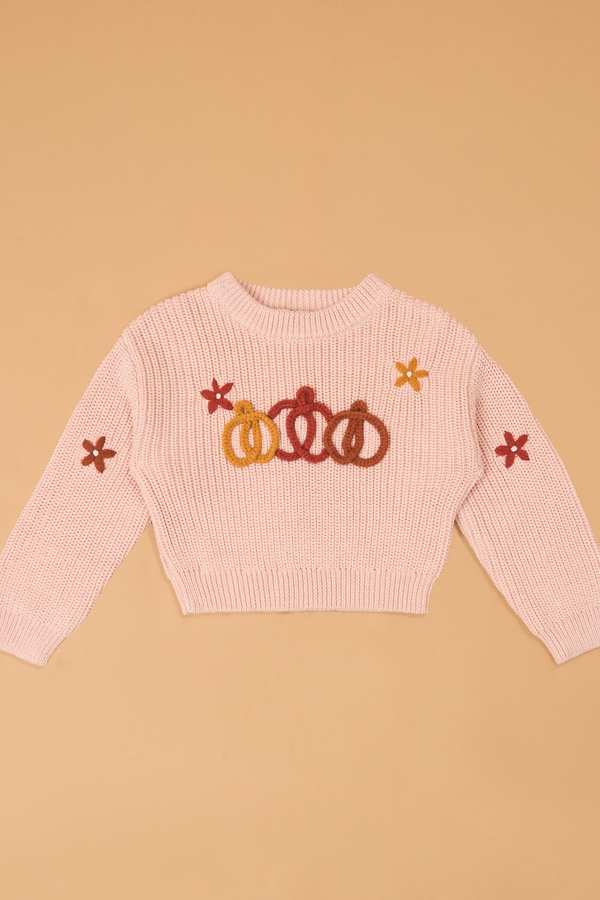 Hazel Harvest Flower Knit Sweater Detail 2 - Altar'd State