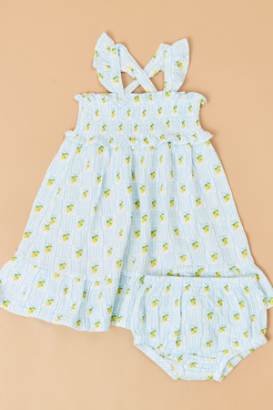 Lovely Lemons Dress and Bloomer Set - Altar'd State - 