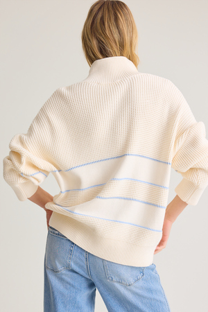 Lottie Stripe Button Up Sweater - Altar'd State - 