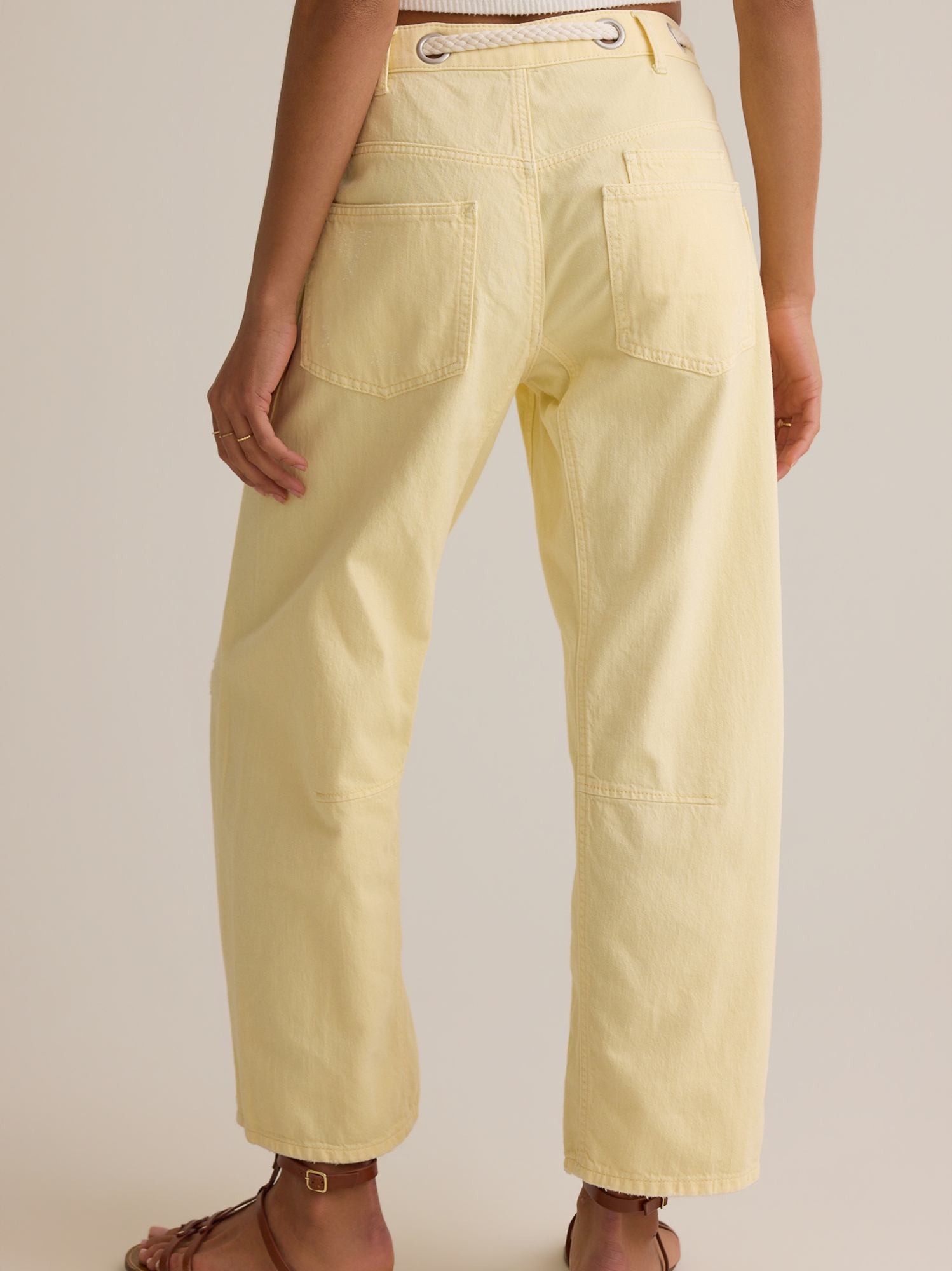 Liorenne Barrel Pant in Butter Yellow | Altar'd State