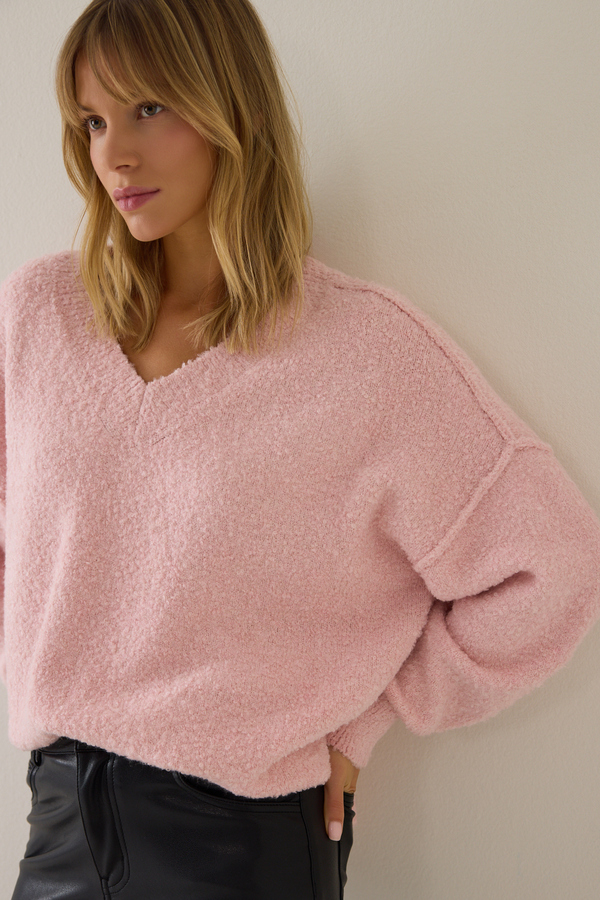 Candace V-Neck Tunic Sweater - Altar'd State