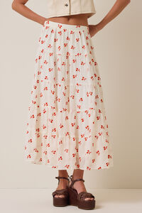 Jackie Embroidered Midi Skirt Detail 2 - Altar'd State