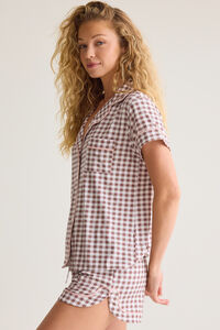 Eloise Gingham Mama PJ Set Detail 6 - Altar'd State