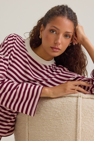 Cate Striped Crewneck Top - Altar'd State