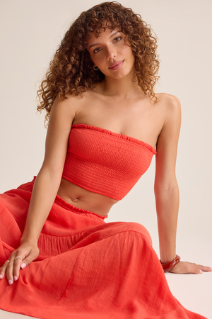 Tate Smocked Tube Top - Altar'd State