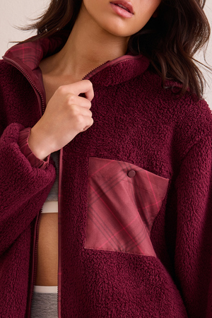Fireside Plaid Pocket Sherpa - Altar'd State - 